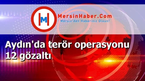 Aydın'da terör operasyonu 12 gözaltı