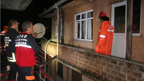 Almanya'dan iki gün önce Zonguldak'a geldi, yangında öldü