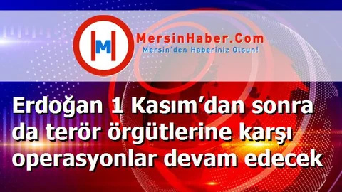 Erdoğan 1 Kasım’dan sonra da terör örgütlerine karşı operasyonlar devam edecek