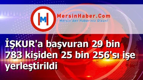 İŞKUR'a başvuran 29 bin 783 kişiden 25 bin 256'sı işe yerleştirildi
