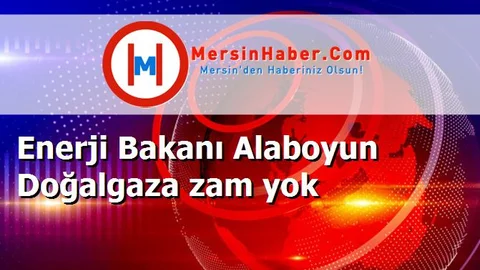Enerji Bakanı Alaboyun Doğalgaza zam yok