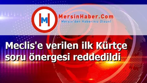 Meclis'e verilen ilk Kürtçe soru önergesi reddedildi