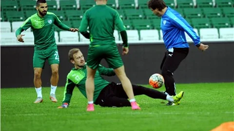 Bursaspor, Timsah Arena'yı test etti