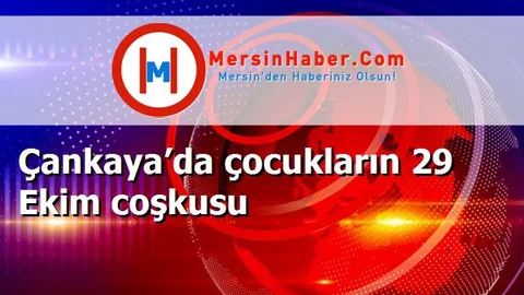 Çankaya’da çocukların 29 Ekim coşkusu