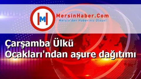 Çarşamba Ülkü Ocakları'ndan aşure dağıtımı