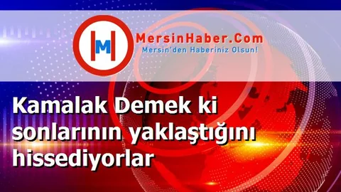 Kamalak Demek ki sonlarının yaklaştığını hissediyorlar