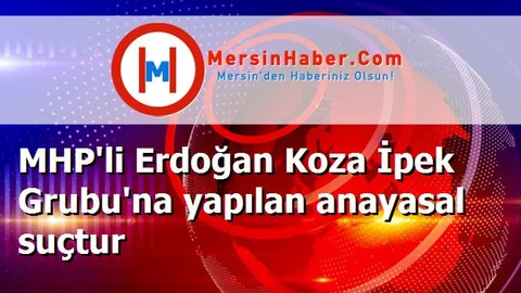 MHP'li Erdoğan Koza İpek Grubu'na yapılan anayasal suçtur