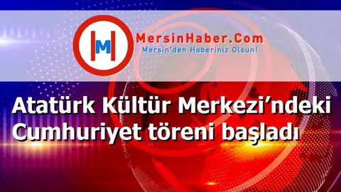 Atatürk Kültür Merkezi’ndeki Cumhuriyet töreni başladı