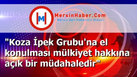 "Koza İpek Grubu'na el konulması mülkiyet hakkına açık bir müdahaledir"