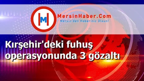 Kırşehir'deki fuhuş operasyonunda 3 gözaltı