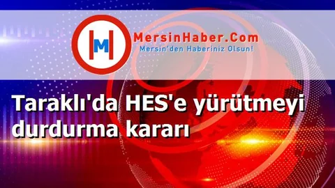 Taraklı'da HES'e yürütmeyi durdurma kararı