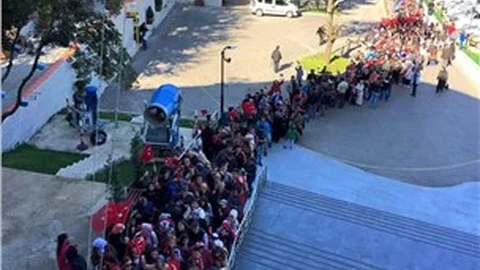 Teleferikte Cumhuriyet Bayramı izdihamı