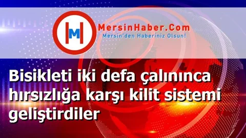 Bisikleti iki defa çalınınca hırsızlığa karşı kilit sistemi geliştirdiler