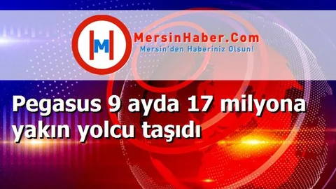 Pegasus 9 ayda 17 milyona yakın yolcu taşıdı