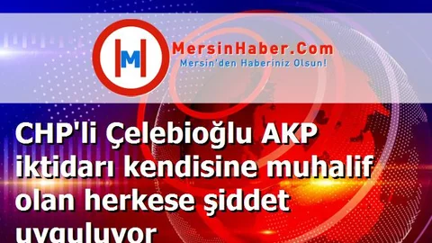 CHP'li Çelebioğlu AKP iktidarı kendisine muhalif olan herkese şiddet uyguluyor