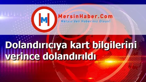 Dolandırıcıya kart bilgilerini verince dolandırıldı