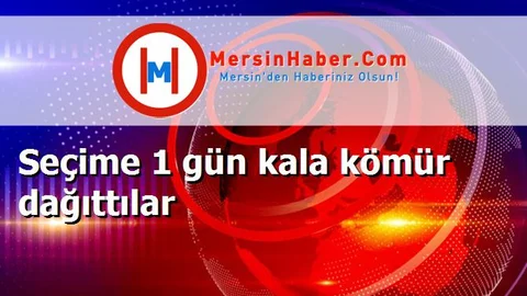 Seçime 1 gün kala kömür dağıttılar