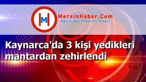 Kaynarca'da 3 kişi yedikleri mantardan zehirlendi