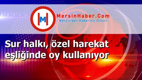 Sur halkı, özel harekat eşliğinde oy kullanıyor
