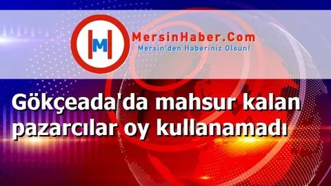 Gökçeada'da mahsur kalan pazarcılar oy kullanamadı