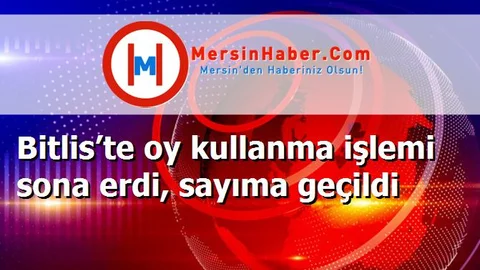 Bitlis’te oy kullanma işlemi sona erdi, sayıma geçildi