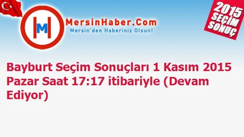 Bayburt Seçim Sonuçları 1 Kasım 2015 Pazar Saat 17:17 itibariyle (Devam Ediyor)