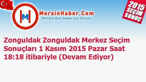 Zonguldak Zonguldak Merkez Seçim Sonuçları 1 Kasım 2015 Pazar Saat 18:18 itibariyle (Devam Ediyor)