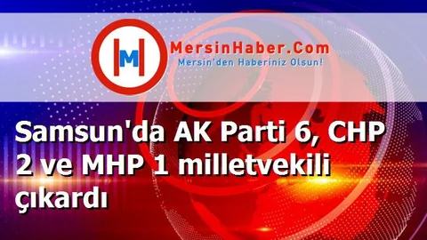 Samsun'da AK Parti 6, CHP 2 ve MHP 1 milletvekili çıkardı