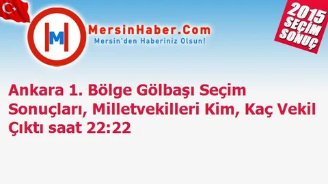 Ankara 1. Bölge Gölbaşı Seçim Sonuçları, Milletvekilleri Kim, Kaç Vekil Çıktı saat 22:22