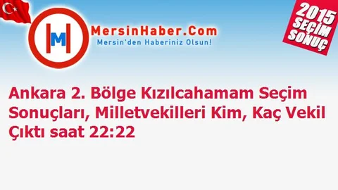 Ankara 2. Bölge Kızılcahamam Seçim Sonuçları, Milletvekilleri Kim, Kaç Vekil Çıktı saat 22:22