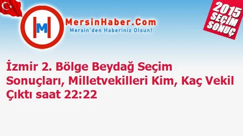 İzmir 2. Bölge Beydağ Seçim Sonuçları, Milletvekilleri Kim, Kaç Vekil Çıktı saat 22:22
