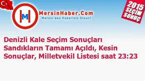 Denizli Kale Seçim Sonuçları Sandıkların Tamamı Açıldı, Kesin Sonuçlar, Milletvekil Listesi saat 23:23