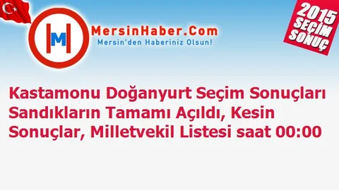 Kastamonu Doğanyurt Seçim Sonuçları Sandıkların Tamamı Açıldı, Kesin Sonuçlar, Milletvekil Listesi saat 00:00