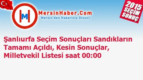 Şanlıurfa Seçim Sonuçları Sandıkların Tamamı Açıldı, Kesin Sonuçlar, Milletvekil Listesi saat 00:00