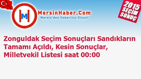Zonguldak Seçim Sonuçları Sandıkların Tamamı Açıldı, Kesin Sonuçlar, Milletvekil Listesi saat 00:00