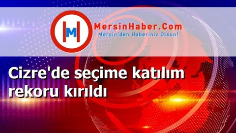Cizre'de seçime katılım rekoru kırıldı