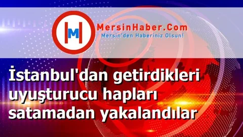 İstanbul'dan getirdikleri uyuşturucu hapları satamadan yakalandılar