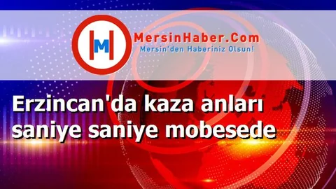 Erzincan'da kaza anları saniye saniye mobesede