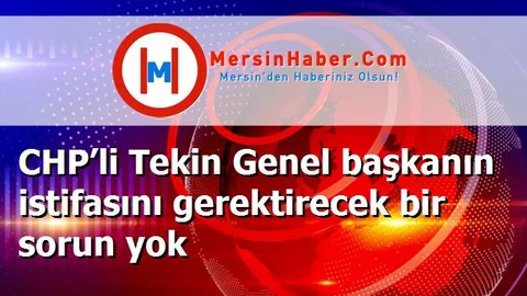 CHP’li Tekin Genel başkanın istifasını gerektirecek bir sorun yok