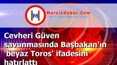 Cevheri Güven savunmasında Başbakan'ın 'beyaz Toros' ifadesini hatırlattı