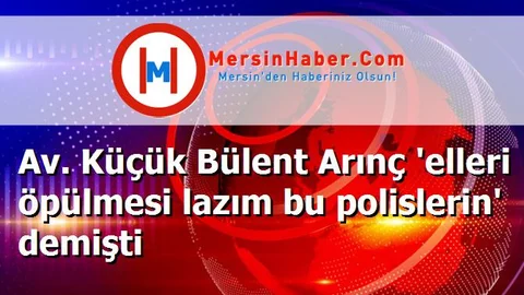 Av. Küçük Bülent Arınç 'elleri öpülmesi lazım bu polislerin' demişti
