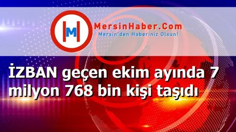 İZBAN geçen ekim ayında 7 milyon 768 bin kişi taşıdı