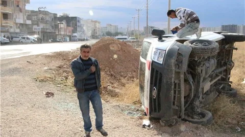 Nusaybin'de trafik kazası 2 yaralı