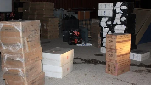 Gaziantep'te 230 bin paket kaçak sigara ele geçirildi