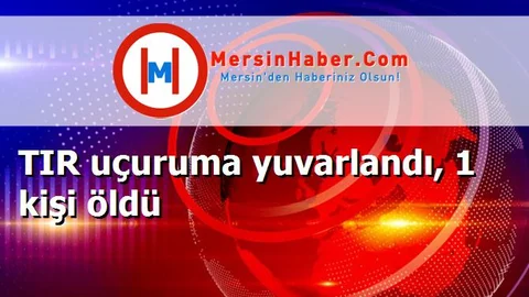 TIR uçuruma yuvarlandı, 1 kişi öldü