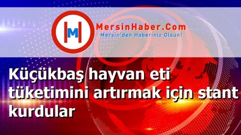 Küçükbaş hayvan eti tüketimini artırmak için stant kurdular