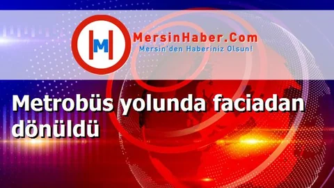 Metrobüs yolunda faciadan dönüldü