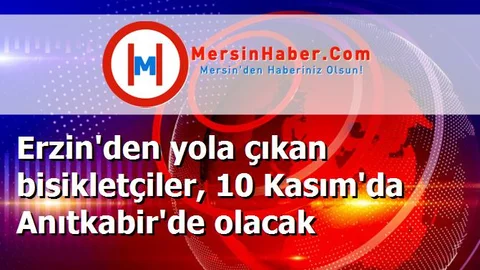 Erzin'den yola çıkan bisikletçiler, 10 Kasım'da Anıtkabir'de olacak
