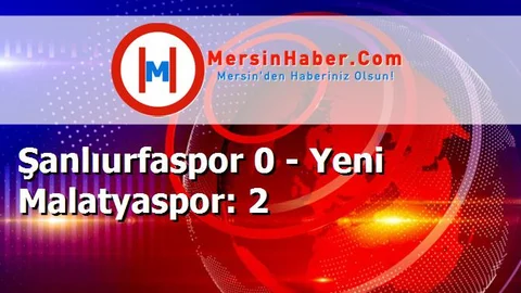 Şanlıurfaspor 0 - Yeni Malatyaspor: 2