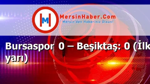 Bursaspor 0 – Beşiktaş: 0 (İlk yarı)